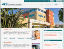 Tablet Screenshot of cancercareinstitute.com